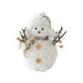 thumbnail image 4 of 2025 Christmas Plush Snowman Doll, InsCrazy Indoor Tabletop Decor for Christmas Decoration, 4 of 6