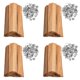 thumbnail image 1 of Juego de 400 Mechas de Vela de 0,5X5,12 Pulgadas, Mechas de Madera Natural para Hacer Velas, Mechas de Bricolaje para Velas, Clips de Base de Mechas de Madera Sin Humo, 1 of 5