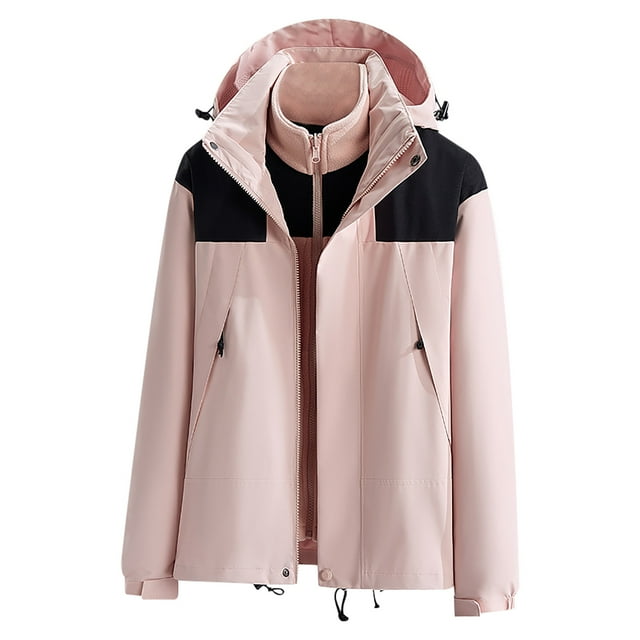 Timegard Manteaux d'Hiver pour Femmes Manteaux de Ski Coupe-Vent Chauds Manteau de Ski Manteaux Randonnée Camping Plein Air