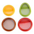 thumbnail image 1 of 4pcs Fruit Vegetable Storage Box Sealed Versatile Silicone Refrigerator Container for Avocado Onion Tomato, 1 of 4