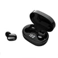 thumbnail image 1 of Inteprter Auriculares con control táctil compatibles con Bluetooth Auriculares recargables Reproductor de música Pantalla de alimentación Electrónica Negro, 1 of 6