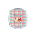thumbnail image 1 of Camel Bird Castle Red Blue Square Mirror Portable Compact Pocket Makeup Double Sided Glass, 1 of 3