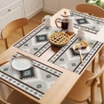 thumbnail image 5 of Aztec Southwestern Placemats Set of 8, Ethnic Tribal Style Geometric Red Grey Non-Slip Place Mats Washable Table Mats for Kitchen Dining Table Decorations Indoor/Outdoor, 5 of 9
