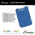 thumbnail image 2 of Champion Sports Deluxe Mesh Pinnie, Pack of 12, Red, Adult, 2 of 8
