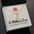 thumbnail image 4 of To My Mom A Mothers Love is The Heart of The Family Alluring Ribbon Necklace Message Card, 4 of 7