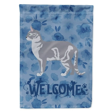 Carolines Treasures CK4829GF Australian Mist 2 Cat Welcome Flag Garden Size Small multicolor