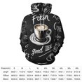 thumbnail image 2 of Coffee Pattern Men's Women New Sweatshirt Hoodie Men's Plus Size Sweatshirt Hooded Sweatshirt 3d Printed Street Men's Cloth, 2 of 6