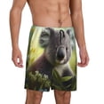 thumbnail image 2 of Fotbe Daisy Koala Pantalones Cortos de Pijama para Hombre, Ropa de Dormir, Pantalones de Pijama Cortos para Hombre-Small, 2 of 6