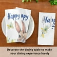 thumbnail image 6 of Satin Napkin Square 20 Inches Soft Smooth Decorative Napkins for Party Wedding Banquet and Dinner A Cute Watercolor Easter Bunny, 6 of 8