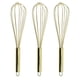 thumbnail image 1 of Paquete de 3 batidores de acero inoxidable YONGSHENG chapados en oro titanio, 1 of 5