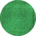 thumbnail image 1 of Ahgly Company Indoor Round Oriental Green Industrial Area Rugs, 6' Round, 1 of 4