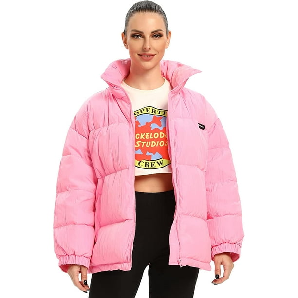 Women's Puffer Jackets Lightweight Warm Winter Coat Thicken Oversized Down  Jacket Pleated Fashion 