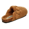 thumbnail image 3 of Pantuflas Mujer Berlín Café Cómodas Con Peluche Para Dama cafe 23 MX, 3 of 10