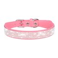 thumbnail image 1 of Collar de perro de cuero Bling Rhinestone - Incrustaciones de cristal para perros y gatitos, 1 of 5
