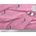 thumbnail image 3 of Soimoi Poly Georgette Fabric Dragonfly & Texture Printed Craft Fabric by the Yard 42 Inch Wide, 3 of 3