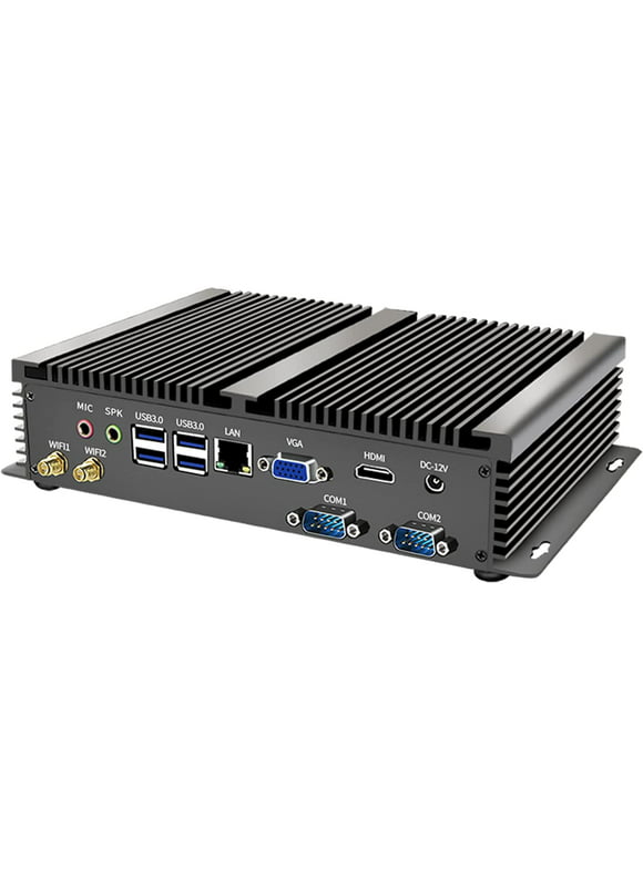 Kingdel Fanless Mini PC, Intel i7 8th Gen. CPU up to 4.6GHz with