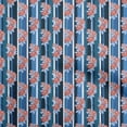thumbnail image 1 of oneOone Rayon Blue Fabric Asian Floral Craft Projects Decor Fabric Printed By The Yard 56 Inch Wide, 1 of 4