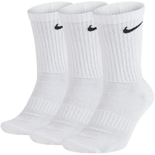 Nike Everyday Cushion Crew Training Socks, Unisex Nike Socks with Sweat-Wicking Technology and Impact Cushioning (3 Pair), Medium -