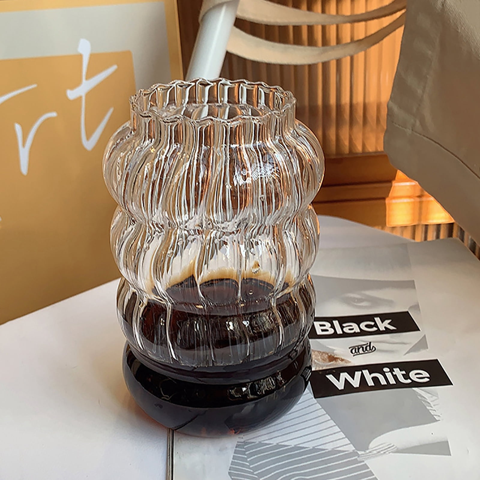 Ribbed Glassware, Glass Cup, Ribbed Drinking Glass, Ribbed Glasses ...