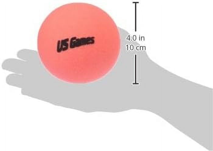 US-Games Uncoated Economy Foam Balls, 4"