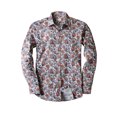 thumbnail image 2 of Ma Croix Men's Premium Button Down Shirt Paisley Printed Tailored Slim Fit, 2 of 8