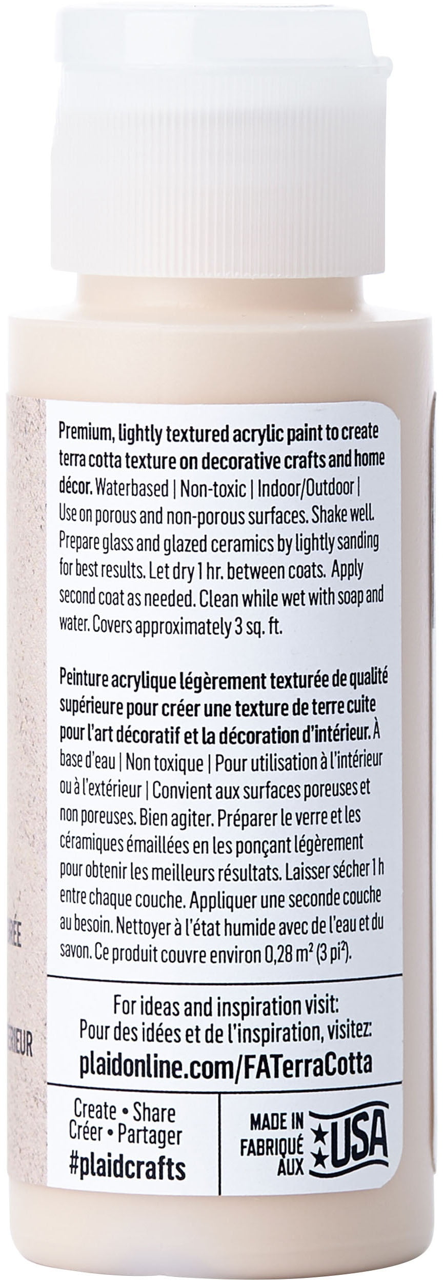 FolkArt Terra Cotta Acrylic Paint 2oz-Terrazzo Tan