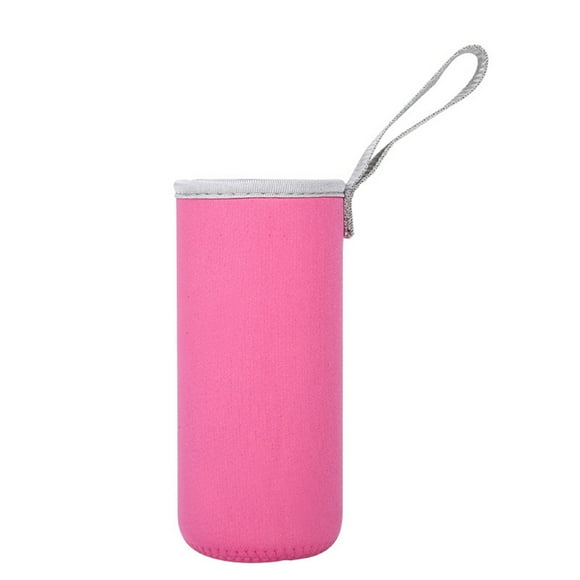 Neoprene Water Bottle Sleeve 12 oz - 18 oz Bottle Cozy Insulated Glass Water Bottle Cover (Multi-Color) ，Carry Strap Anti-Slip Water Bottle Cover