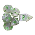 thumbnail image 2 of segolike Acrylic Polyhedral Dices Toys Math Teaching for Parties Table Games Green, 2 of 9