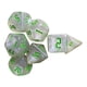 thumbnail image 2 of Juego de dados poliédricos acrílicos multifuncionales, duraderos y resistentes al desgaste. Verde, 2 of 9