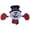 C, variant on Huadaliy Christmas Yard Signs Cute Snowman Fence Peeker Xmas Party Favors (Snowman)
