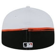 thumbnail image 4 of Men's New Era  Black/White Baltimore Orioles Paint Stroke 59FIFTY-Fitted Hat, 4 of 5