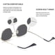 thumbnail image 3 of A pair of gold frame all gray hip-hop hexagonal polarized sunglasses for men and women geometric square small retro sun glasses, 3 of 3