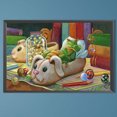 thumbnail image 3 of Diamante pintura 5D DIY taladro redondo completo dinosaurio Kit decoración del hogar arte artesanía, 3 of 9