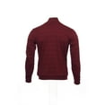 thumbnail image 3 of Alfani Red Burgundy Wide Striped Full Zip Sweatshirt , Size Small, 3 of 4