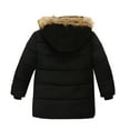 thumbnail image 2 of Toddler Kids Baby Boys Girls Winter Jacket Zipper Button Hooded Windproof Coat, 2 of 8