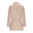 thumbnail image 5 of Pyhlmscde Women's Blend Single Breasted Notch Lapel Trench Coat, Wool Coats for Women, Coats for Women, Womens Winter Clothes, 5 of 6
