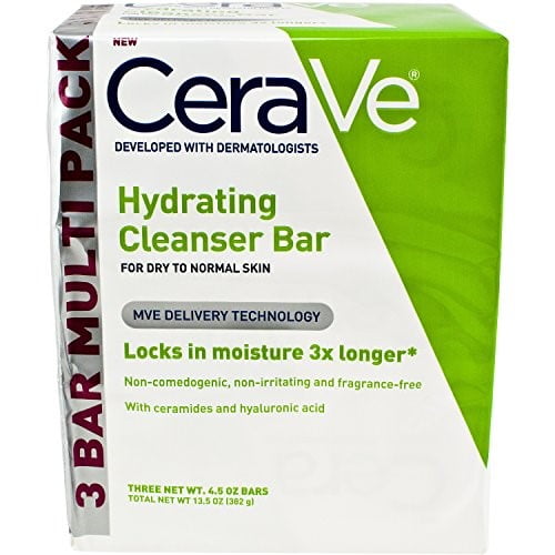 CeraVe Hydrating Cleansing Bar, MultiPack, 13.5 Oz