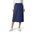 thumbnail image 3 of Medichic Women's Cargo 5-Pocket Scrub Skirt – 34" Length, Knit Waist, Flex Fabric, Black XS, 3 of 4