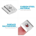 thumbnail image 2 of OUNONA 50PCS Locking Nut Sliding Nut Carbon Steel Silver for Aluminum Profile Projects, 2 of 4