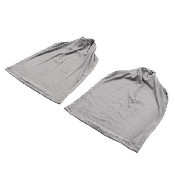 YAHHU 2-Pack Elastic Soft Polyester Sofa Armrest Covers – Thick Anti‑Slip, Durable, Easy to Clean, Fits Most Sofa Arms, Deep Gray