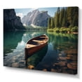 thumbnail image 2 of Designart "Di Braies Italy Lago painting" Landscapes Canvas Print, 2 of 5