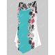 thumbnail image 2 of Camiseta de tirantes floral con panel de encaje de talla grande Rosegal  Bikinis, 2 of 5