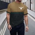 thumbnail image 2 of Jinhomg Mens Casual Graphic T-Shirts Vintage Western Animal Print Tees Big and Tall Comfy Short Sleeve Crew Neck Tops 2025 Daily Wear Black XXXL, 2 of 6