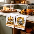 thumbnail image 6 of Aonerit 2 Pack Thanksgiving Kitchen Towels, Absorbent Cotton Dish Washing Towel, Fall Harvest Decorative Hand Towel, For Home Cleaning, 6 of 6