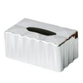 thumbnail image 1 of Soporte de Papel para Tocador Zulema Caja de Pañuelos de Plástico ABS Plata, 1 of 8