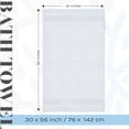 thumbnail image 2 of White Classic Luxury 100% Cotton Bath Towels, White, 30 x 56, 2 Pack, 2 of 7