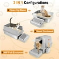 thumbnail image 6 of Kalolary Stainless Steel Cat Litter Box with Lid, Enclosed Removable Metal Litter Tray for Large Cat with High Sided Enclosure, Scoop, Pedal, Anti-Leakage, Non-Sticky, Easy Cleaning (Grey), 6 of 7