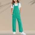 thumbnail image 6 of Ruyang Girls Boys Overalls Adjustable Strap Loose Fit Jumpsuits Casual Bib Overall Straight Leg Jumpsuit Girl Fashion School Clothes, 6 of 6