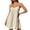 Beige, variant on Elara Women's Tie Strap Dress Sweetheart Neck Lightweight Cami Mini Dress for Summer Beach Vacation Casual Wear