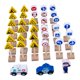 thumbnail image 2 of Señales de carretera de madera Juguete Desarrollo sensorial Juego para niños para bebés Regalo Niños y 33 piezas, 2 of 9